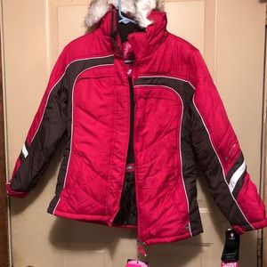 NWT Protection System Girl's Hooded Winter Jacket